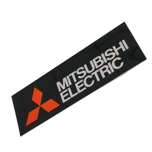 Étiquette de logo de marque imprimée sur mesure <span class=keywords><strong>Plaque</strong></span> signalétique en plastique Miroir brillant <span class=keywords><strong>Plaque</strong></span> noire - Product Image 2