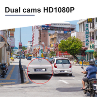 10.26 Inci Dual Lensa 1080P 8G+32G Android 14 Kamera Dashboard Dash Cam Perekam untuk Mobil GPS WiFi Carplay Android AUTO