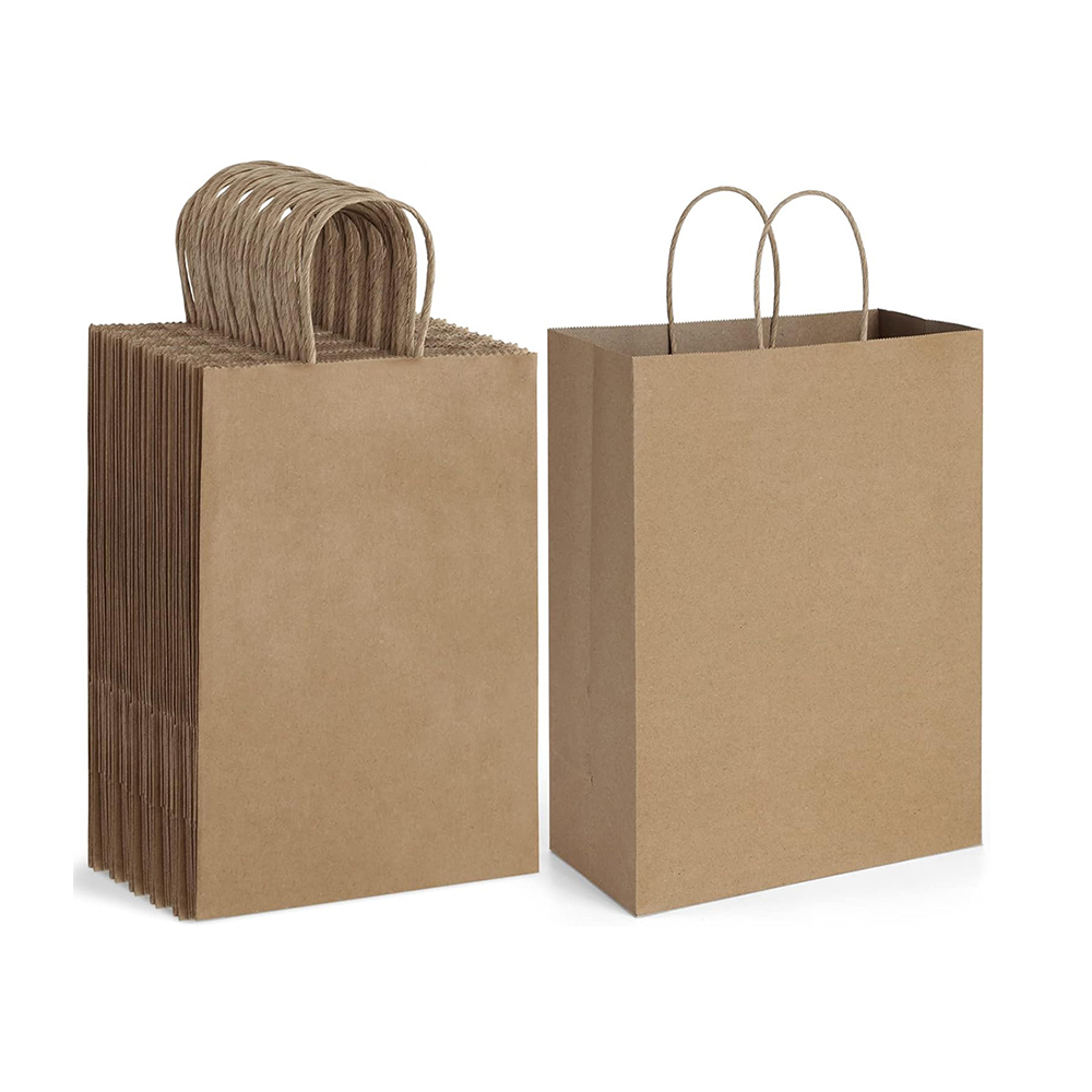 Packaging White Kraft Paper Bag for Clothes De Papel Paper Shopping Bags With Your Own Logo Paper Gift Bags Custom