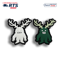 Parche 3D de PVC con Diseño de Astas de Bosque, Listo para Enviar, Ideal para Mochilas y Gorras