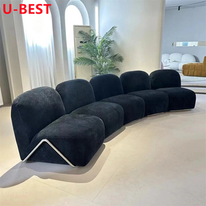 Canapé modulaire en tissu U-best <span class=keywords><strong>Tacchini</strong></span> Victoria, style italien minimaliste, style antique moyen, canapé incurvé - Product Image 6