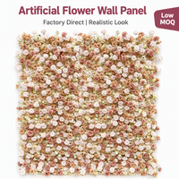 Mur de fleurs artificielles mélangées en gros pour toile de fond de mariage, événements, fêtes, vitrine de centre commercial, décoration de cabine photo