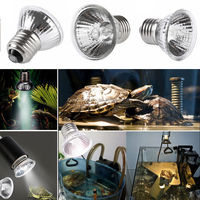 Lampe solaire à spectre complet UVA + UVB 50W pour reptiles et amphibiens, lampe halogène pour bain de soleil