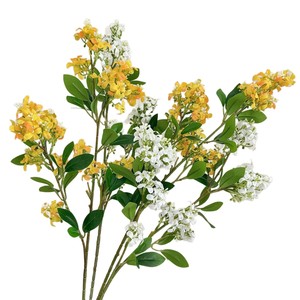 Fleurs artificielles Yasunobu en soie, lilas blanc et rose, pour décoration de mariage et de la maison - Product Image 5