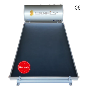 Sistema de calentador de agua solar presurizado <span class=keywords><strong>con</strong></span> revestimiento de esmalte de acero especial, tanque de agua <span class=keywords><strong>con</strong></span> panel plano de vidrio templado, géiser solar - Product Image 1