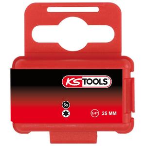 KS TOOLS 1/4 "Bit Torx, 25mm, T40, paquete de 5 - Product Image 1
