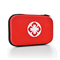 Trousse de premiers secours compacte et durable 18-en-1 DIY édition maison en tissu Oxford pour survie en extérieur, randonnée, escalade, camping
