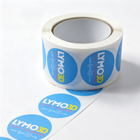 Autocollants personnalisés imperméables en vinyle pour entreprise, étiquettes adhésives rondes personnalisées avec logo