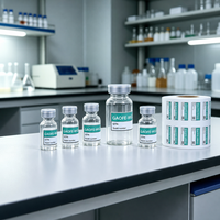 Étiquettes personnalisées en PET brillant, résistantes à l'eau, à l'huile et à la chaleur, forte adhérence, flacons de 3 ml, 5 ml, 10 ml, holographiques laser