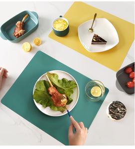 Wholesale Customized Classic Design Rectangle Shape Extra Large Heat Resistant Durable <b>Silicone</b> Table Placemat Fujian Made OEM - Product Image 2