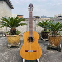 Guitare classique de style Friederich de qualité supérieure, fabriquée à la main, 39 pouces, entièrement en bois massif, finition française, guitare de maître luthier