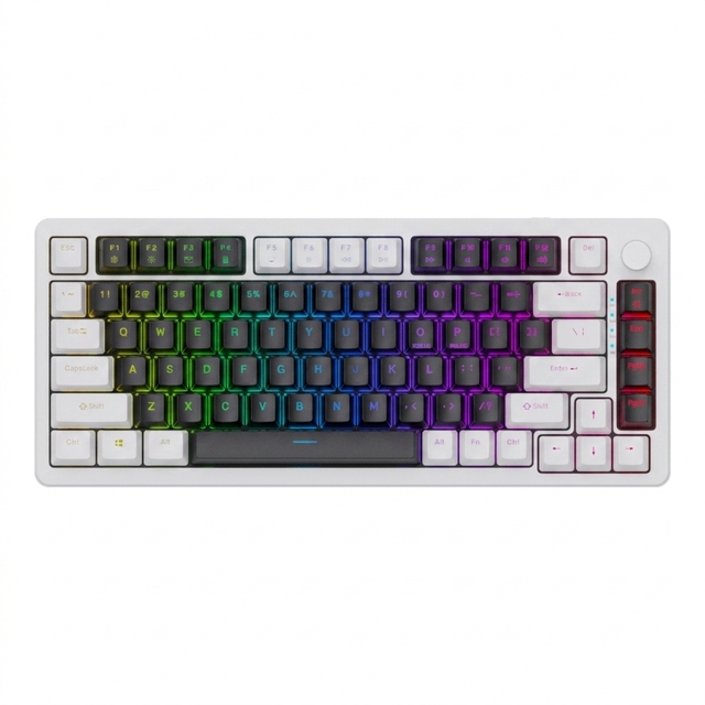 Custom Wireless Mechanical Keyboard Tri-mode RGB Gasket Hot Swap with Knob