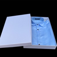 Boîtes d'emballage en papier pour costumes, chemises de détail, boîte cadeau en papier d'emballage, 20 pièces