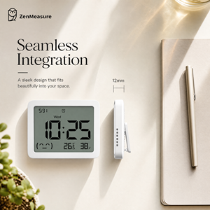 ZenMeasure Stazione <span class=keywords><strong>Meteo</strong></span> Portatile con Monitor di Temperatura e Umidità, Ampio Display LCD, Certificazione IP67 per Casa, Ufficio e Bambini - Product Image 6