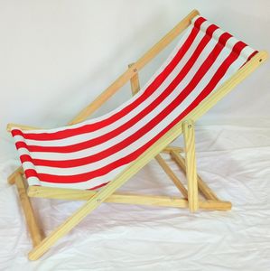 Sillón <span class=keywords><strong>plegable</strong></span> portátil con <span class=keywords><strong>lona</strong></span> a rayas, <span class=keywords><strong>tumbona</strong></span> reclinable ligera, <span class=keywords><strong>tumbona</strong></span> ajustable con marco de <span class=keywords><strong>madera</strong></span> - Product Image 5