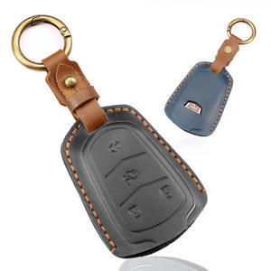 Étui de protection en cuir véritable pour clé Cadillac CT5/XT4/XT5/CT6 – Vente en gros usine – Matériau en cuir de vachette - Product Image 5