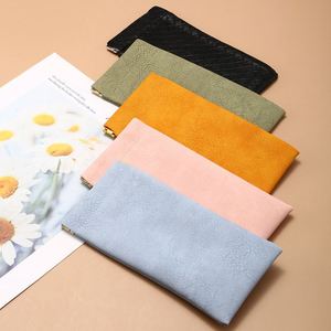 Wholesale Soft PU Leather Glasses Bag Sunglasses <b>Box</b> Portable <b>Waterproof</b> Pouch Eyewear <b>Storage</b> Bag - Product Image 2