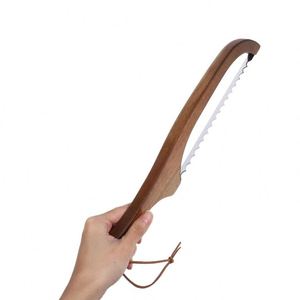 Detachable Handle Acacia Wood <b>Bread</b> Bow <b>Cutter</b> Slicer Sourdough Knife for Homemade <b>Bread</b> with Storage Bag and Screw - Product Image 4