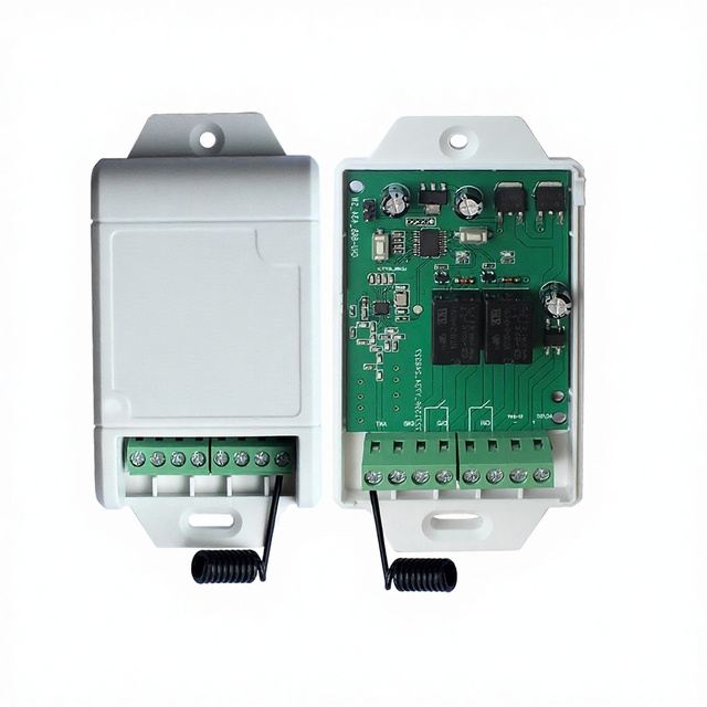 433.42MHz Rolling Code Automatic AC/DC 12V/24V Plastic Universal Garage Door Receiver