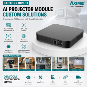 Electrodomésticos de Aseo Personal Más Vendidos, Mini Proyector DLP Portátil 4K Android Smart WiFi con Lente <span class=keywords><strong>Bi</strong></span>-LED de 3 Pulgadas y Batería de 15000 mAh - Product Image 2