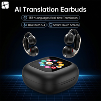 Audífonos Inteligentes Portátiles V5.4 con Pantalla Digital, +200 Idiomas, IPX5 Impermeables, Control Táctil, Ajuste Personalizado, Ideales para Viajes