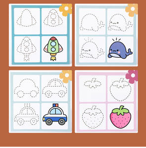 Buku gambar untuk anak-anak terbaru "cara menggambar langkah demi langkah untuk pendidikan dini pena kontrol buku latihan untuk anak-anak balita - Product Image 6