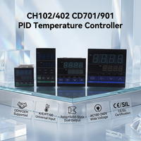 Pengontrol Suhu Digital Cerdas XRKC CH102/402 CD701-901 Input K/E/PT100 Termostat PID Industri untuk Mesin Pengemasan