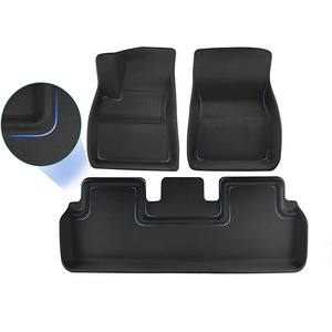 Tapis de voiture 3D TPE tout temps, <span class=keywords><strong>prix</strong></span> d'usine, matériau sain TPR/XPE, revêtements de sol de voiture en caoutchouc inodore, tapis de voiture 3D pour Tesla - Product Image 5