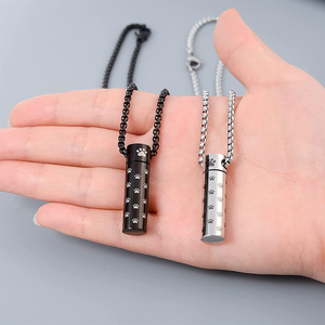 Wholesale Modern Stainless Steel Ashes Cremation Jewelry-Cremains Pendant Necklace and Pet Memorial <b>Urn</b> Casket - Product Image 4