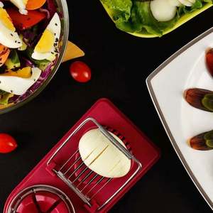 Multifunctional Egg Cutter Stainless Steel Egg Slicer Section Cutter Mold Flower-Shape Luncheon Meat Cutter Kitchen Gadgets - Product Image 4