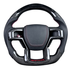 Volant en fibre de carbone forgé avec LED pour <span class=keywords><strong>Ford</strong></span> Ranger F-150 Raptor F150 2015 2016 2017 2018 2019 2020 2021 2022 <span class=keywords><strong>2023</strong></span> 2024 2025 - Product Image 5