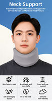 Collarín Cervical Transpirable y Ajustable, Protección para la Columna Cervical, Soporte Postural, Cómodo Collarín para el Cuello