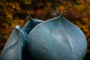 Flor Bud personalizado al aire libre Metal figurativo jardín arte bronce escultura - Product Image 4