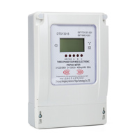 Compteur triphasé quatre fils prépayé STS kWh 3x220/380V 15(60)A avec carte IC, anti-effraction, écran LCD, homologué CE MID pour les fournisseurs d'énergie