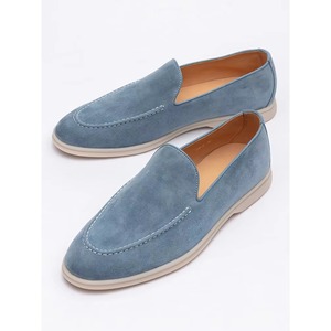 Mocassins Homme Sportifs en Cuir Véritable et Daim TPU de Haute Qualité, Modèle 2025, Conception Personnalisée, Chaussures Plates Décontractées à Lacets, Printemps-Été - Product Image 3