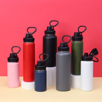 Botella de Agua de Acero Inoxidable al por Mayor, Jarra de Agua para Correr al Aire Libre, Logotipo Impreso en 3D, Termo de Doble Pared con Aislamiento al Vacío