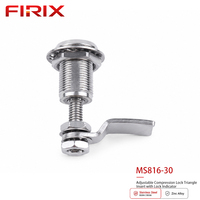 Fermeture à compression en acier inoxydable réglable et durable FIRIX MS816-30 |   Indicateur visuel de verrouillage/déverrouillage pour prise triangulaire