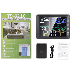 Factory Price Digital Wall <strong>Clock</strong> Wireless Color <strong>Barometer</strong> Thermometer Hygrometer Weather Station <strong>Clock</strong> - Product Image 6