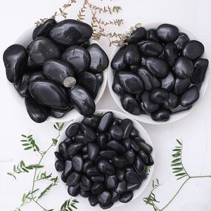 Ciottoli Neri Naturali e Lucidati, Ghiaia Lavata, Pietra Decorativa <span class=keywords><strong>per</strong></span> Pavimentazione Esterna di Strade e Patii - Product Image 2