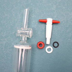Vetreria da laboratorio Boro 3.3 colonna per cromatografia con rubinetto in vetro <span class=keywords><strong>PTFE</strong></span> con disco e serbatoio a snocciola - Product Image 6