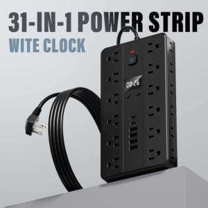 Yeni Ürün ABD Akım Korumalı Priz USB Güç Şeridi 24AC Topraklı Priz Uzatıcı 1.5m 6USB Priz Adaptörü - Product Image 2