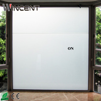 Film Électrique Invisible WINCENT à Teinte Variable pour la Protection de la Vie Privée, Film Dimmable Électrique pour Vitres de Bâtiments et Découpes de Verre