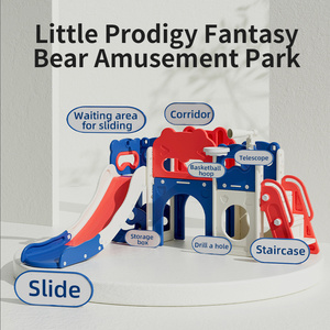 Babytronic Nhựa Thân Thiện Với Môi 6-Trong-<span class=keywords><strong>1</strong></span> Toddler Trượt Trẻ Em Trong Nhà Trượt Cho <span class=keywords><strong>1</strong></span>-3 Năm Tuổi Leo Bộ Chơi - Product Image 3