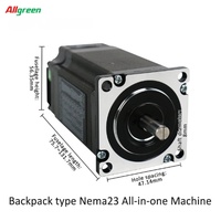 Torsi Tinggi Nema23 2 Fase Open Closed Loop Integrated Stepper Motor Driver DC24~50V 3/4A 1000PPR 1/2.2/3/3.5N.m Pulse RS485