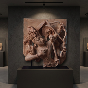 Figura del Arquero Sagrado Tripurari del Siglo X-XII – Relieve Narrativo de Templo Antiguo - Product Image 2