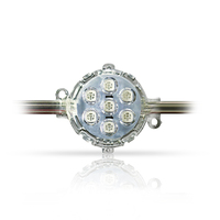SMD5050 DMX RGB 3leds 6 LED 7 Led piksel ışığı yol açtı. DC24V DMX512 LED Nokta Işık Kaynağı