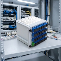 1x16 PLC Fiber Optic Splitter SC APC Optical Cassette Splitter Plug-in Peralatan Jaringan FTTx