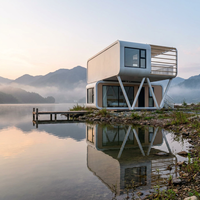 Maison modulaire de luxe en conteneur de 20 pieds ou 40 pieds avec cuisine et salle de bain, espace de vie préfabriqué moderne pour usage résidentiel