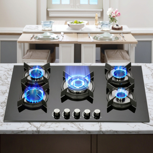 Espaciosa Estufa De Gas Con 5 Quemadores Ideal Para Cenas Permite Cocinar Mutil Platos <span class=keywords><strong>Al</strong></span> Mismo Tiempo - Product Image 1