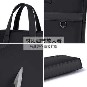 Oukchi Laptop <b>Bag</b> 37x4x28cm Oxford Cloth Business Briefcase For Office <b>Documents</b> - Product Image 4
